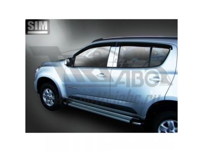 Дефлекторы боковых окон Chevrolet Trail Blazer (2012-) (4шт.) (темн.) от SIM Дефлекторы боковых окон Chevrolet Trail Blazer (2012-) (4шт.) (темн.)