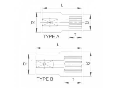 Головка торцевая super lock 1/2" 23мм от LICOTA Головка торцевая super lock 1/2" 23мм