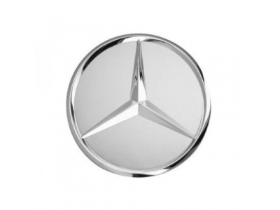 Колпачок ступицы колеса Mercedes, серебристый, без хромирования по диаметру, артикул B66470203 от Mercedes Колпачок ступицы колеса Mercedes, серебристый, без хромирования по диаметру, артикул B66470203
