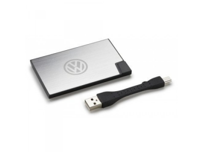 Мобильный аккумулятор Volkswagen Power Bank, 1500 mAh, артикул 000087703DHYPN от VAG Мобильный аккумулятор Volkswagen Power Bank, 1500 mAh, артикул 000087703DHYPN