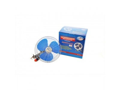 Вентилятор 8" вращающийся на кронштейне 12 V